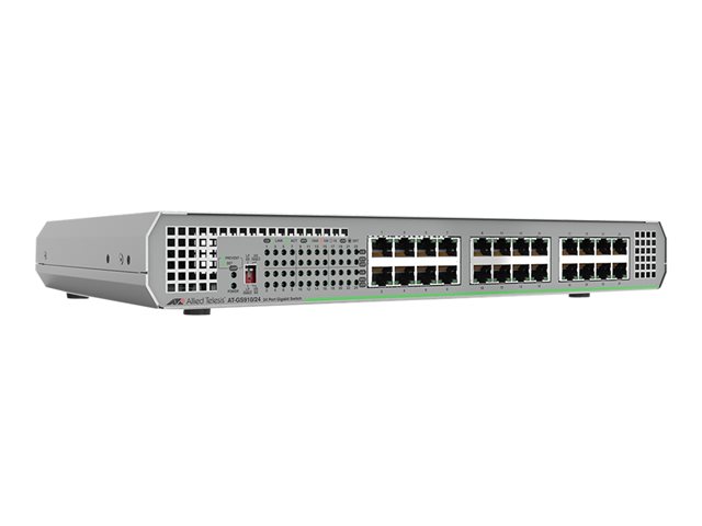 Allied Telesis CentreCOM AT-GS910/24 - Switch - unmanaged - 24 x 10/100/1000 - desktop, wall-mountable