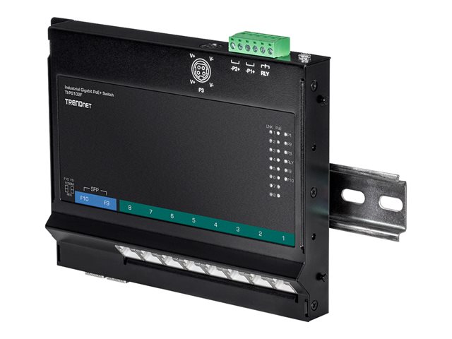 TRENDnet TI-PG102F - Industrial - switch - 10 ports - TAA Compliant
