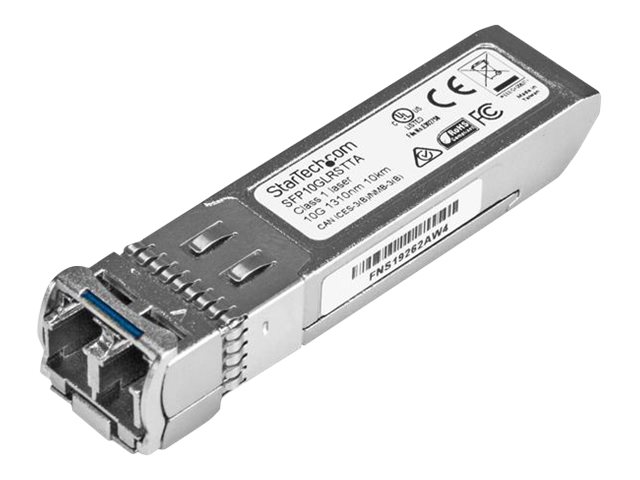 Startech Cisco SFP-10G-LR-S Compatible SFP+ Module, 10GBASE-LR, 10GbE Single Mode (SMF) Fiber SMF Optic Transceiver, 10GE Gigabit Ethernet SFP+, LC 10km 1310nm DDM, Cisco Firepower - Lifetime Warranty (SFP10GLRSTTA) - SFP+ transceiver module (equivalent t