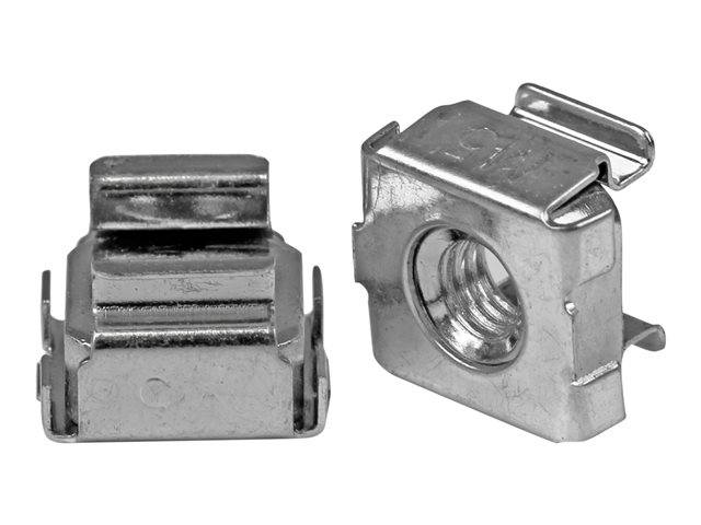 Startech 50 Pkg M5 Cage Nuts for Server Rack Cabinets - M5 cage nuts - Rack cage nuts - cage nuts (CABCAGENUTS) - Rack nuts (pack of 50) - for P/N: RACK-18U-20-WALL-OA, RACK-21U-20-WALL-OA, RACK-24U-20-WALL-OA, SHELF-2U-20-CENTER-V