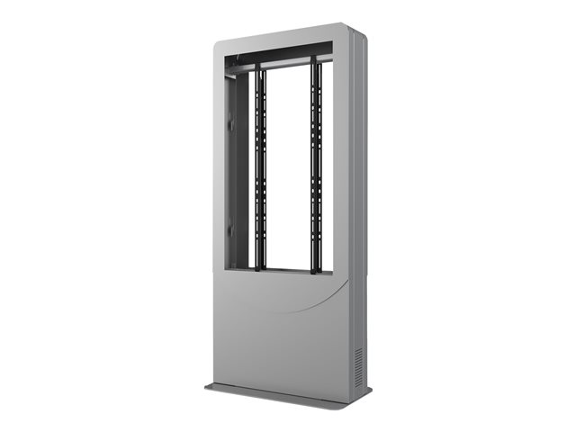 Peerless-AV Portrait Back-to-Back Kiosk - stand - for 2 digital signage LCD panels / AV System - silver