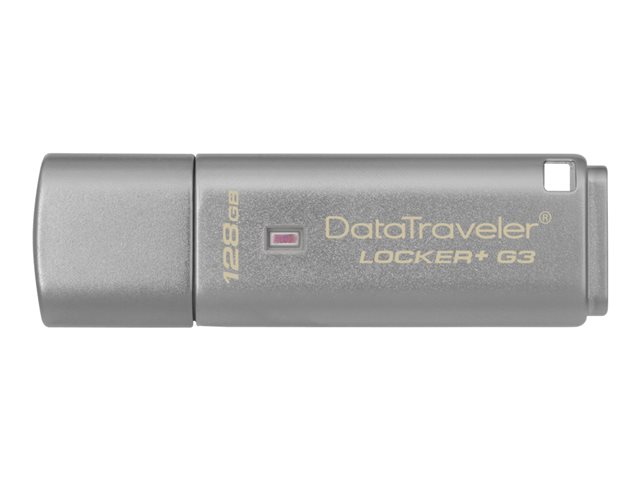 Kingston DataTraveler Locker+ G3 - USB flash drive - 128 GB