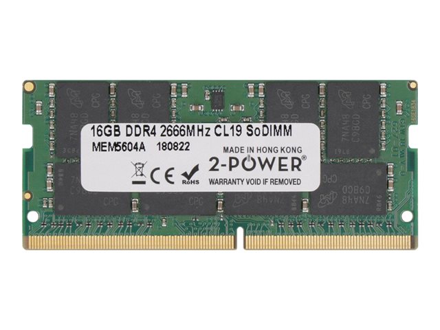 16GB DDR4 2666MHz CL19 SoDIMM