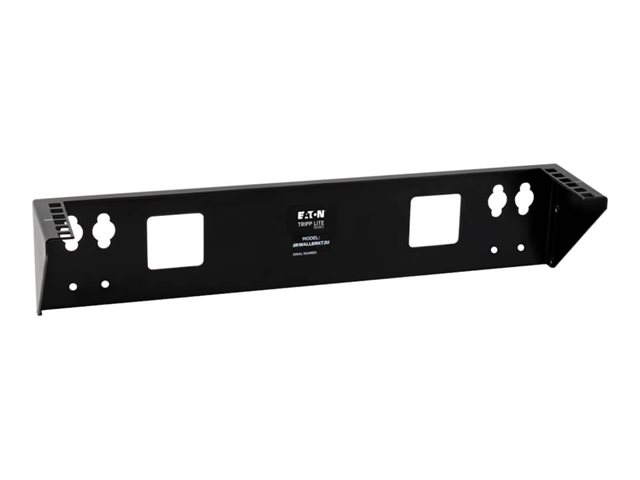 Eaton Tripp Lite Series Wallmount Rack 2U Vertical Rack Bracket 175lb Capacity - Mounting bracket - wall mountable - black - 2U - 19"