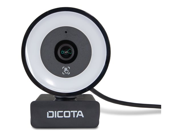 DICOTA Ringlight - Webcam - colour - 5 MP - 2592 x 1944 - audio - USB 2.0
