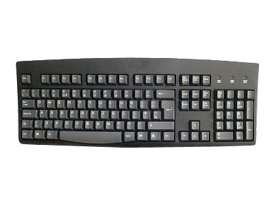 260 PROFESSIONAL EURO KEYBOARD - USB/PS2 COMBO UK BLACK WITH DEDICATED EURO KEY