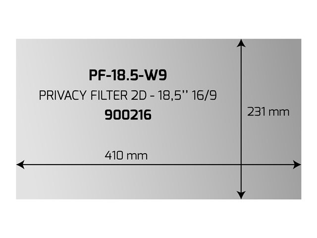 PRIVACY FILTER 2D - 18.5 16/9