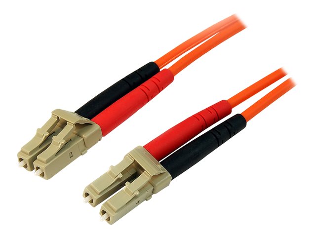 StarTech.com 2m Fiber Optic Cable - Multimode Duplex 50/125 - LSZH - LC/LC - OM2 - LC to LC Fiber Patch Cable (50FIBLCLC2) - network cable - 2 m - 2 m