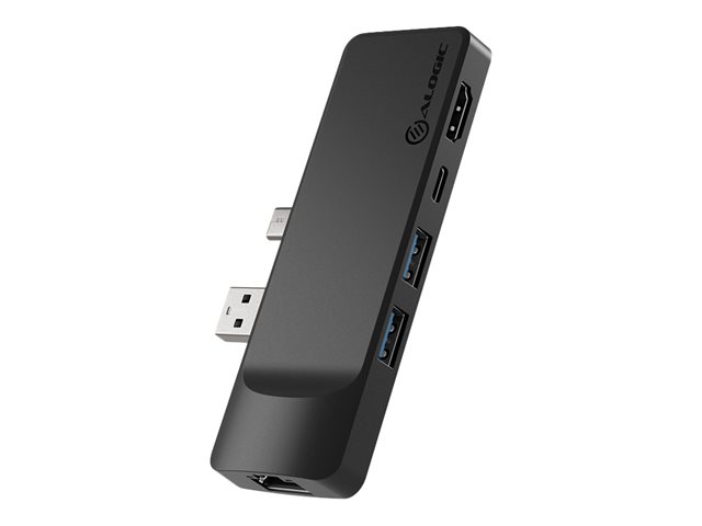ALOGIC Portable Hub 5-in-1 - docking station - USB-C / USB 3.0 - HDMI - GigE
