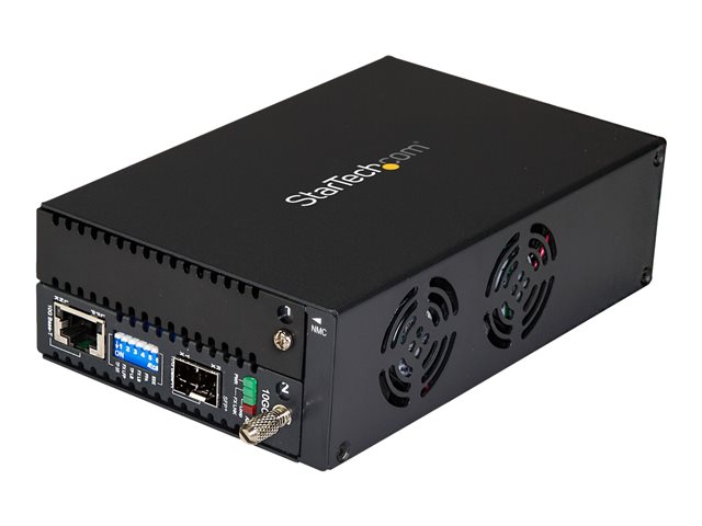 StarTech.com 10 Gigabit Ethernet Copper-to-Fiber Media Converter - Open SFP+ - Managed - 10G Ethernet Media Converter (ET10GSFP) - fibre media converter - 10GbE