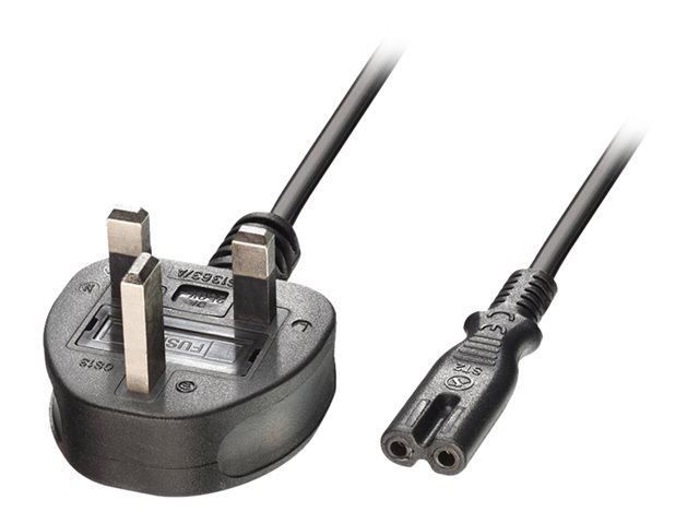 3M MAINS POWER CABLE UK 3 PIN PLUG TO IEC C7