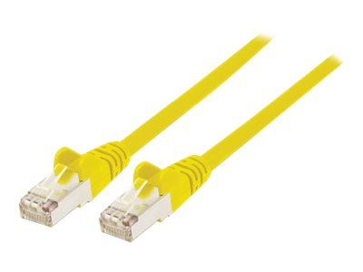 Intellinet Network Patch Cable, Cat6, 3m, Yellow, Copper, S/FTP, LSOH / LSZH, PVC, RJ45, Gold Plated Contacts, Snagless, Booted, Lifetime Warranty, Polybag - patch cable - 3 m - yellow