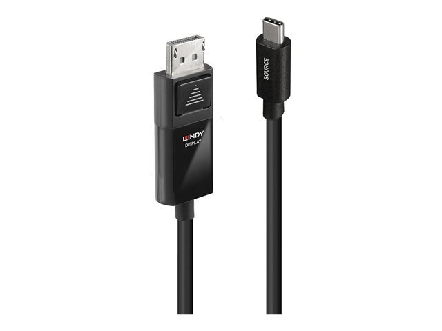 Lindy - video adapter cable - 24 pin USB-C to DisplayPort - 1 m
