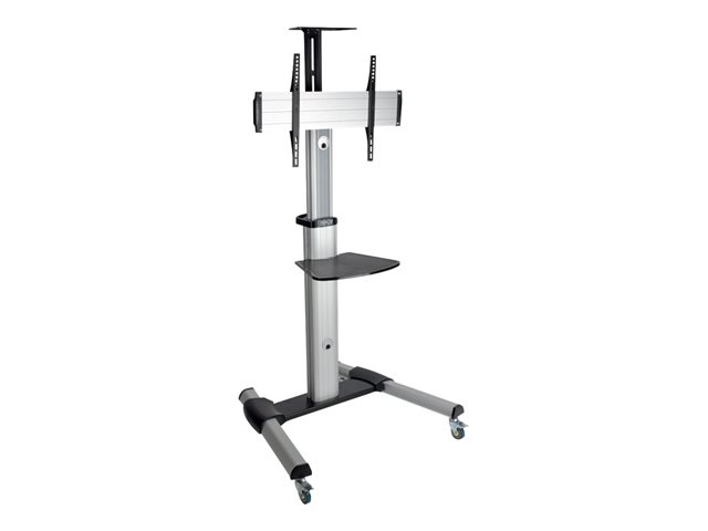 Eaton Tripp Lite Series Rolling TV/Monitor Cart - for Flat/Curved 32" to 70" TVs and Monitors cart - for LCD display - black, silver