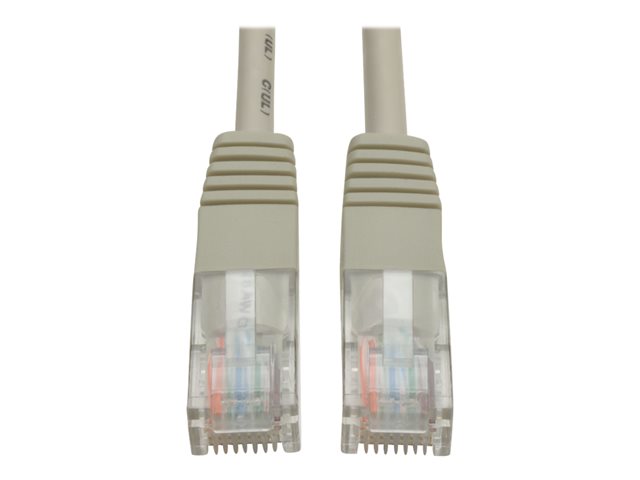 Eaton Tripp Lite Series Cat5e 350 MHz Molded (UTP) Ethernet Cable (RJ45 M/M), PoE - Gray, 12 ft. (3.66 m) - patch cable - 3.7 m - grey