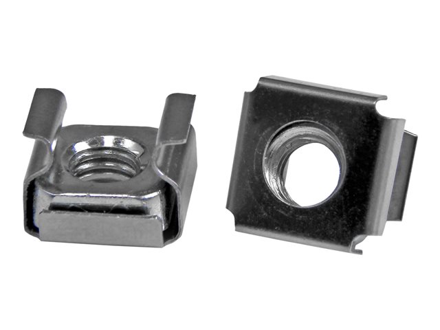 Startech 50 Pkg M6 Cage Nuts for Server Rack Cabinet - Rack nuts (pack of 50) - CABCAGENUTS6 - Rack nuts (pack of 50) - for P/N: RACK-21U-20-WALL-OA, RACK-24U-20-WALL-OA, RK12OD2, SHELF-2U-20-CENTER-V