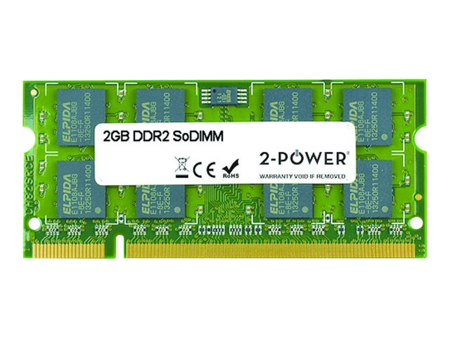 2-Power - DDR2 - module - 2 GB - SO-DIMM 200-pin - 800 MHz / PC2-6400 - unbuffered