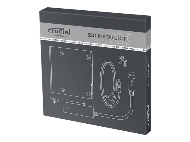 Crucial SSD Install Kit - Storage bay adapter - 3.5" to 2.5"