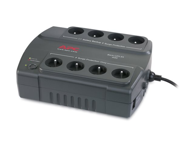 APC Back-UPS ES 400 - UPS - AC 230 V - 240 Watt - 400 VA - output connectors: 8 - charcoal
