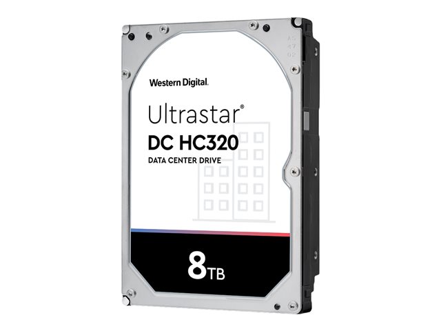 WD Ultrastar DC HC320 HUS728T8TL5204 - Hard drive - 8 TB - internal - 3.5" - SAS 12Gb/s - 7200 rpm - buffer: 256 MB