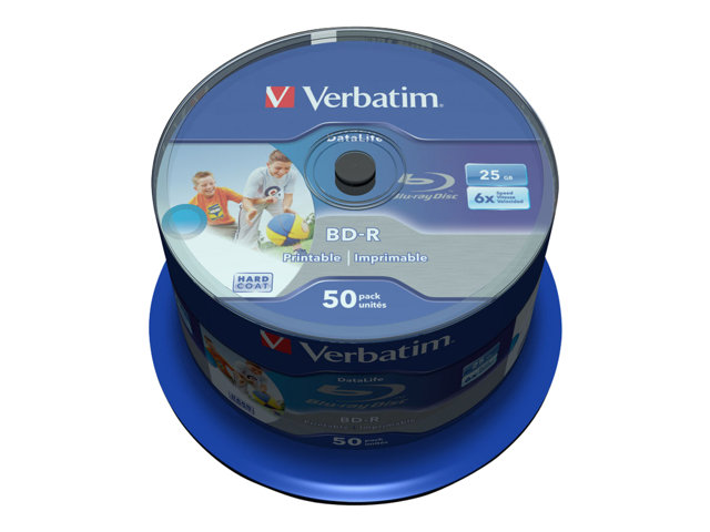 BD-R SL 25GB 6X 50PK DATALIFE HTL WIDE PRINTABL NO I