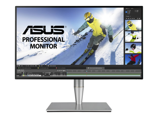 ASUS ProArt PA27AC - LED monitor - 27" - 2560 x 1440 WQHD @ 60 Hz - IPS - 400 cd/m² - 5 ms - 3xHDMI, DisplayPort, USB-C - speakers - grey