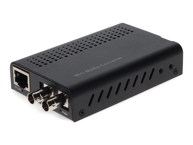 AddOn 1Gbs 1 RJ-45 to 1 ST Media Converter - Fibre media converter - 1GbE - 100Base-TX, 10Base-T, 1000Base-TX, 1000Base-FX - RJ-45 / ST multi-mode - up to 2 km - 1310 nm