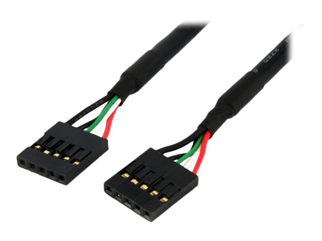 StarTech 5 Pin USB 2.0 Header - 18 in USB IDC Motherboard Header Cable - F/F (USBINT5PIN) - USB cable - 5 pin IDC (F) to 5 pin IDC (F) - USB 2.0 - 45.7 cm - black
