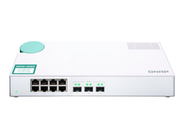 QSW-308S SWITCH 8PORT 1GBPS 3PORT SFP+ UNMANAGED SWITCH