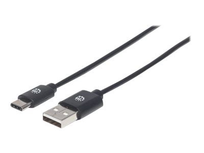 USB-C TO USB-A CABLE 50CM- MALE/MALE 480MBPS (USB 2.0) BLA