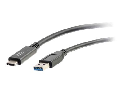 C2G 1.8m (6ft) USB C Cable - USB A 3.0 (3A) - M/M USB Type C Cable - Black - USB cable - 24 pin USB-C (M) to USB Type A (M) - USB 3.0 - 3 A - 1.8 m - black