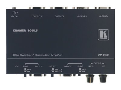 Kramer VP 242 2x1:4 - monitor switch