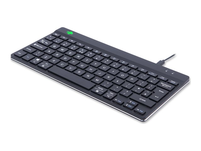 R-Go Ergonomic Keyboard Compact break - keyboard - QWERTY - UK - black Input Device