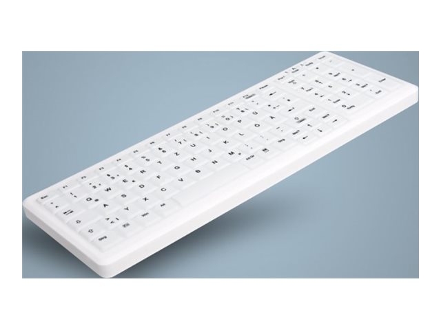 HYGIENE COMPACT KEYBOARD WITH NUMPAD SEALED USB WHITE