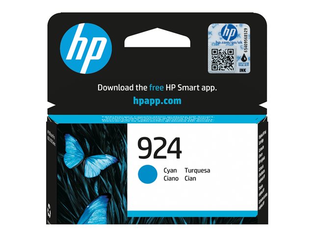 HP 924 - Cyan - original - Officejet - ink cartridge - for Pavilion 8120, 8130