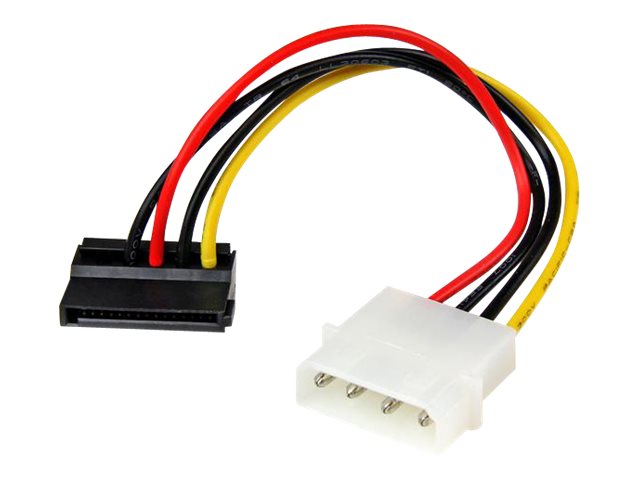 StarTech 6in 4 Pin LP4 to Left Angle SATA Power Cable Adapter - LP4 to SATA Power Adapter (SATAPOWADPL) - Power adapter - SATA power (M) to 4 PIN internal power (M) - 15 cm - left-angled connector