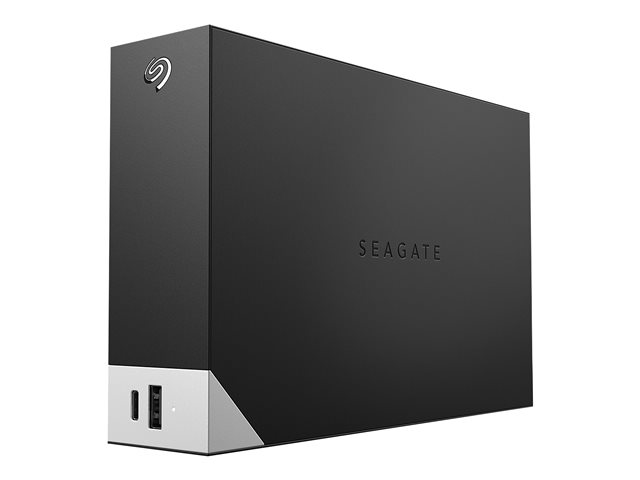 Seagate One Touch with hub STLC10000400 - Hard drive - 10 TB - external (desktop) - USB 3.0 - black - with Seagate Rescue Data Recovery
