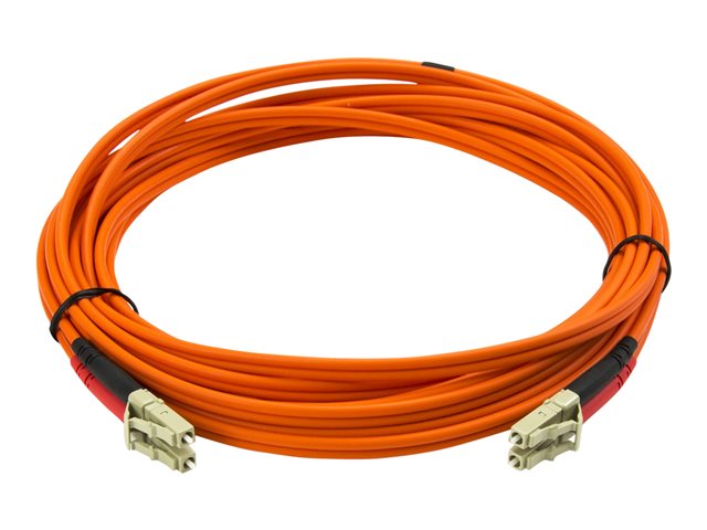 StarTech.com 5m Fiber Optic Cable - Multimode Duplex 50/125 - LSZH - LC/LC - OM2 - LC to LC Fiber Patch Cable - Network cable - LC multi-mode (M) to LC multi-mode (M) - 5 m - 5 m - fibre optic - duplex - 50 / 125 micron - for P/N: GLCLHSMDSTTA, GLCSXMMDST