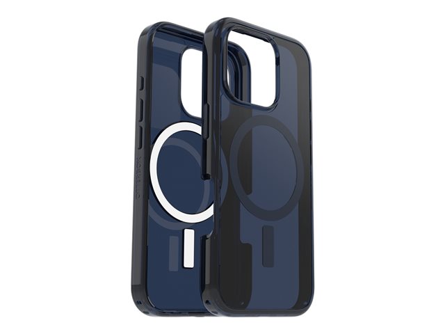 OtterBox Symmetry Series Clear - Back cover for mobile phone - MagSafe compatibility - polycarbonate layer, thermoplastic elastomer (TPE) - baby blue jeans (blue) - for Apple iPhone 16 Pro