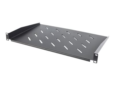 19IN CANTILEVER SHELF 1U 300MM- VENTED BLACK