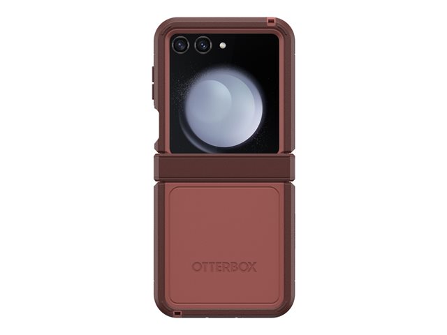 OtterBox Defender Series XT - Back cover for mobile phone - rugged - polycarbonate, thermoplastic elastomer (TPE) - brick red - for Samsung Galaxy Z Flip6