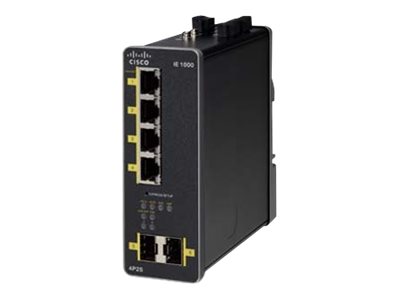 Cisco Industrial Ethernet 1000 Series - Switch - Managed - 4 x 10/100/1000 (PoE+) + 2 x 1000Base-X SFP (uplink) - DIN rail mountable - PoE+ - DC power - remanufactured