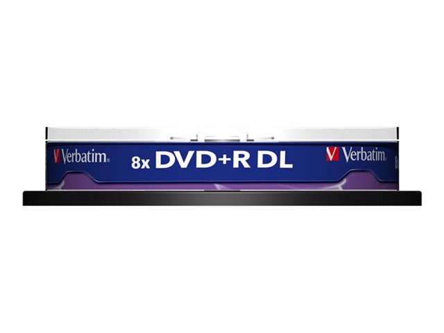 DVD+R DOUBLE LAYER 8X 8.5GB SCRATCH RESISTANT SURFACE
