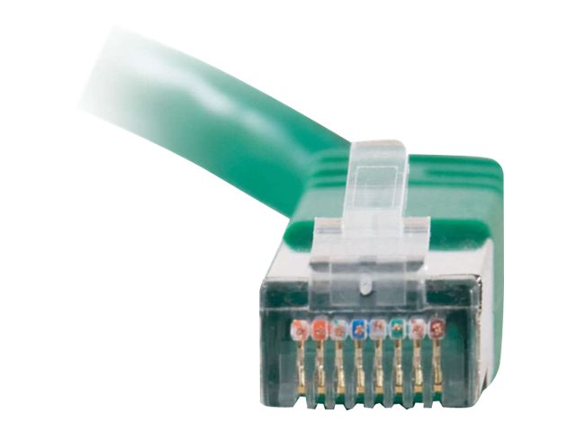 C2G Cat5e Booted Shielded (STP) Network Patch Cable - patch cable - 10 m - green