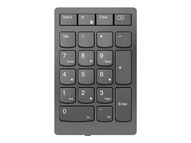 Lenovo Go Wireless Numeric Keypad - Keypad - wireless - 2.4 GHz - key switch: Scissor-Key - storm grey - retail - for ThinkPad T16 Gen 4 21QN