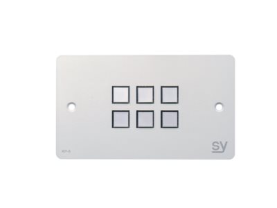 SY KP6 button panel - brushed aluminum