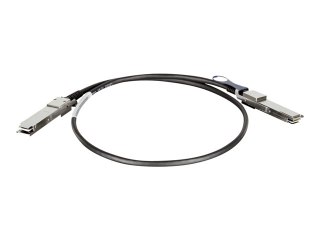 D-Link Direct Attach Cable - Direct attach cable - QSFP+ to QSFP+ - 1 m - twinaxial