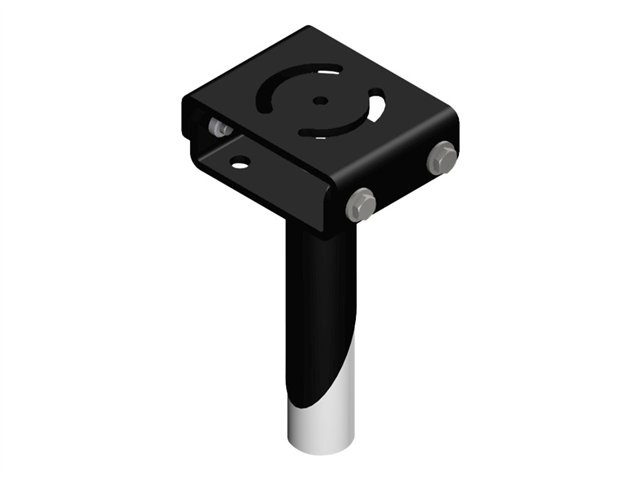 Gamber-Johnson Center-Mounted Upper Pole mounting component - black powder coat
