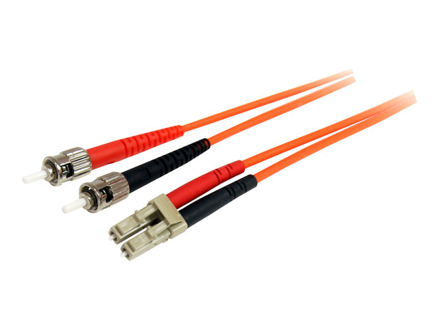StarTech.com 3m Fiber Optic Cable - Multimode Duplex 62.5/125 - LSZH - OM1 - LC to ST Cat6 Patch Cable (FIBLCST3) - patch cable - 3 m - 3 m
