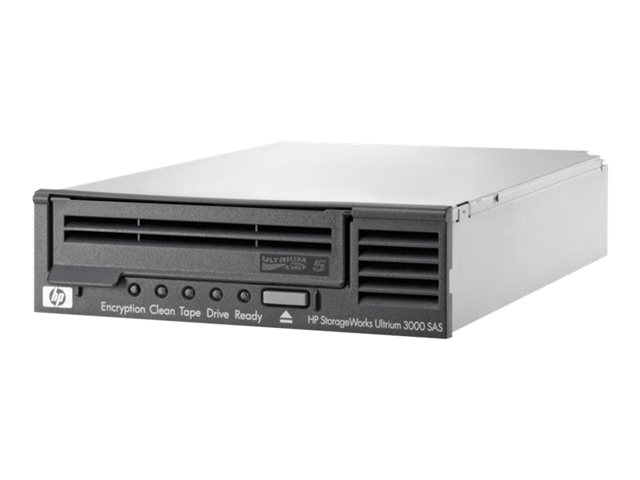 HP LTO-5 Ultrium 3000 SAS Internal Tape Drive - Tape drive - LTO Ultrium ( 1.5 TB / 3 TB ) - Ultrium 5 - SAS-2 - internal - 5.25" - encryption - for ProLiant DL370 G6, ML110 G7, ML350 G6, ML370 G6, StorageWorks Rack-Mount Kit Ultrium 1760